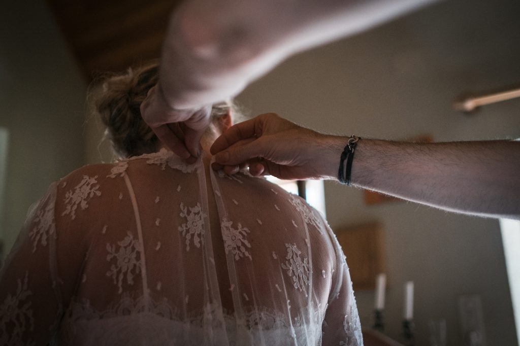 touche finale. la mariée est prête